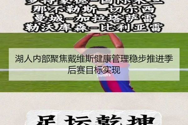 湖人内部聚焦戴维斯健康管理稳步推进季后赛目标实现（kaiyun）